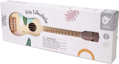 Drewniana gitara Classic World Ukulele Rozowa (6927049045639)