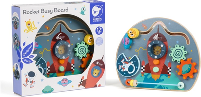 Розвиваючий лабіринт Classic World Rocket Busy Board 6 в 1 (6927049021701)