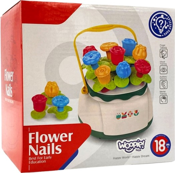 Sorter Woopie Basket of Flowers Educational Puzzle Threader (5904326949591)