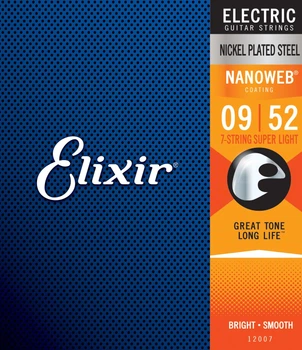 Струни Elixir 12007 NANOWEB 9-52 - 7 string Super Light