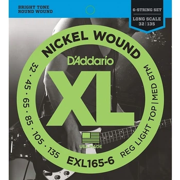 Струны DAddario EXL165-6 XL 32-135 6-string