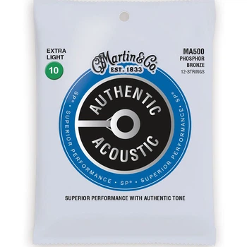 Струны Martin MA500 SP Phosphor Bronze Authentic 10-47 12-String Extra Light