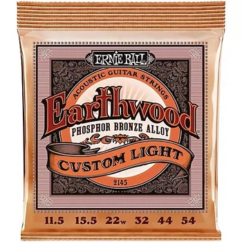 Струни Ernie Ball 2145 Earthwood Phosphor Bronze 11.5-54 Custom Light