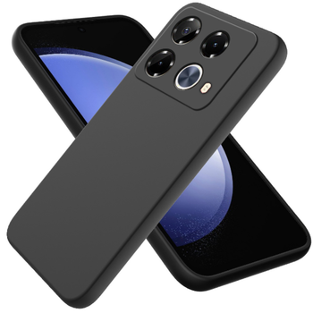 Чехол - накладка Silicone Cover Full для Infinix Note 40 black