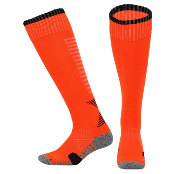 Гетри футбольні дитячі Zelart 661 розмір 28-33 Orange-Grey