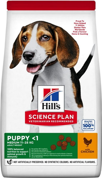 Сухий корм для цуценят середніх порід Hill's Science Plan Puppy Medium Breed з куркою 14 кг (0052742025728)