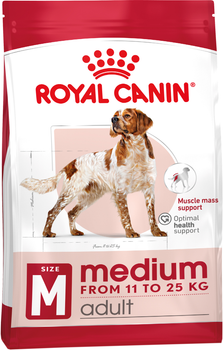 Sucha karma dla dorosłych psów średniej wielkości Royal Canin Medium Adult powyżej 12 miesiąca życia 15 kg (3182551055856)