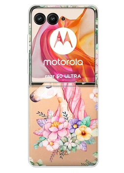 Прозорий силіконовий чохол iSwag для Motorola Razr+ 2024 з