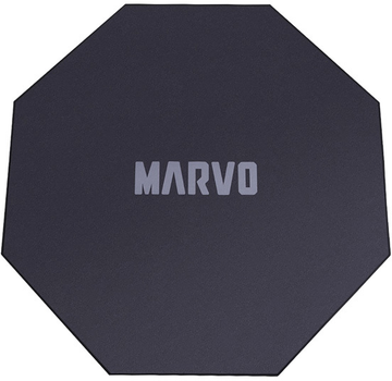 Mata pod fotel gamingowy Marvo GM02 1100 x 1100 x 2 mm Czarna (6932391927519)