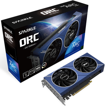 Karta graficzna Sparkle Technology PCI-Ex Intel Arc A580 ORC OC Edition 8GB GDDR6 (256bit) (2000/16000) (1 x HDMI, 3 x DisplayPort) (SA580C-8GOC)