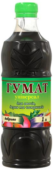 Удобрение Rost Гумат универсал для овощей, деревьев и кустов 1 л