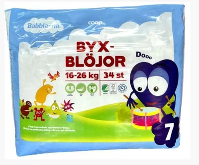 Подгузники-трусики Coop 7 (16-26кг) 34шт