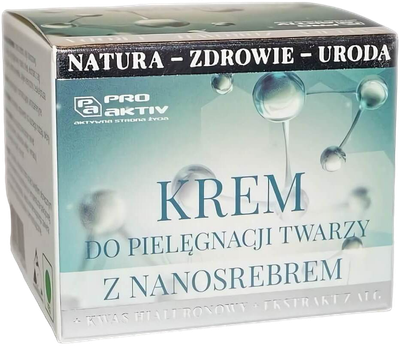 Krem do twarzy Pro Aktiv z nanosrebrem i kwasem hialuronowym 50 ml (5905133149044)