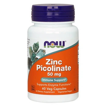 Мінерали Now Foods Цинк Picolinate Zinc Picolinate 50 мг 60 капсул вегетаріанських