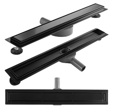 Трап для душа Rea Neox 80 Pro black 2в1 REA-G7803