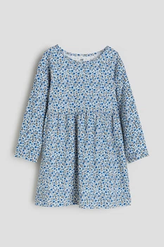 Платье для девочки синее в цветочный принт H&M 110-116см (400098185)
