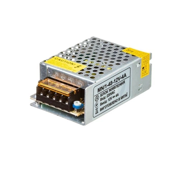 Блок питания 12В 4А 48Вт IP20 металлический корпус MN-48-12V-4A
