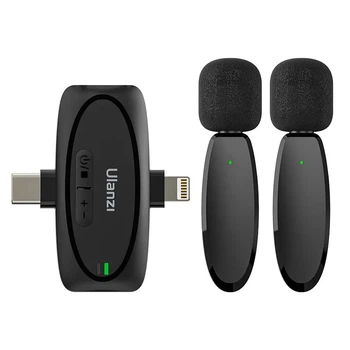Микрофон беспроводной 3в1 iPhone/Android/камера двойной 50м Ulanzi V6 cp