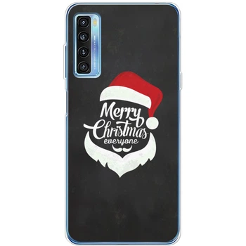 Силіконовий Чохол з Картинкою для TCL 20L Plus Принт (Новорічний, Санта) (56080-ysm988)