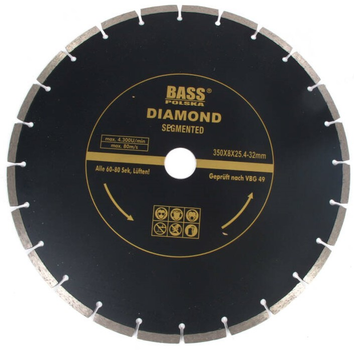 Tarcza diamentowa Bass Polska do betonu 350 mm 2319 (5902067607275)