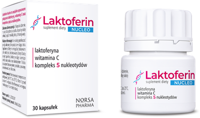 Дієтична добавка Norsa Pharma Laktoferin Nucleo 30 капсул (5905669770149)