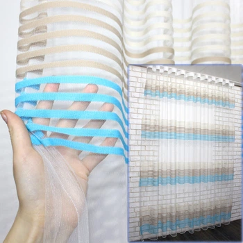 Тюль VR-Textil 943т Терція Фатин смужки Різнобарвний 700х270 см (40-154)