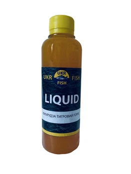 Ликвид Liquid КУКУРУДЗА ТИГРОВЫЙ ОРЕХ жидкая добавка UKR FISH 300 мл, в прикормку для привлечения рыбы