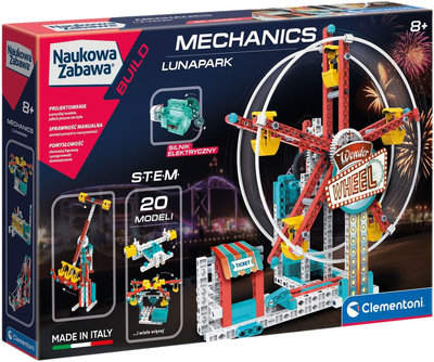 Zestaw do eksperymentów naukowych Clementoni Laboratorium mechaniki Lunapark (8005125506859)