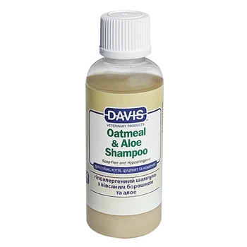 Гипоаллергенный шампунь для собак и котов, концентрат Davis Oatmeal & Aloe Shampoo овсяная мука с алоэ (OASR50)