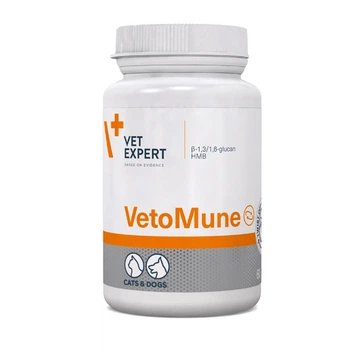 Пищевая добавка для кошек и собак Vet Expert VetoMune Вет Эксперт Ветомун для поддержания иммунитета 60 капс. (200553)