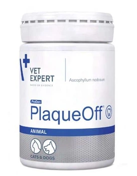Пищевая добавка в виде порошка для кошек и собак Vet Expert PlaqueOff Animal Вет Эксперт Плакоф Анимал для поддержания здоровья зубов и предотвращения накопления зубного налета 20 гр (13288)