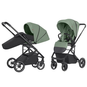 Прогулочная коляска CARRELLO Alfa модель 2024 CRL-5508 Sea Green BF (Каррелло Альфа) поворотный, реверсивный блок