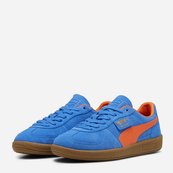 Sneakersy męskie skórzane Puma Palermo 39646325 42 (8UK) Niebieski/Pomarańczowy (4067979581141)