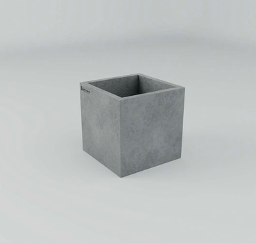 Уличный Бетонный Вазон Верона W 50x50x50 см Серый 86л