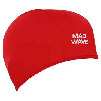 Шапочка для плавания текстильная взрослая Mad Swim Poly 052103 Red
