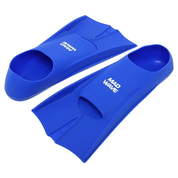 Ласты тренировочные с закрытой пяткой Mad Swim Flippers 074302 размер L (41-43) Blue