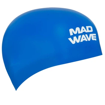 Шапочка для плавания силиконовая Mad Swim D-Cap Fina Approved 053701 Blue