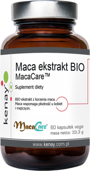 Харчова добавка Kenay MacaCare Екстракт маки 60 капсул (5900672154948)