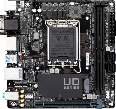 Материнская плата Gigabyte H610I (s1700, Intel H610, PCI-Ex16)