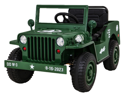 Samochód elektryczny Ramiz Military Retro DDW-3 4 x 4 Zielony (5903864951509)