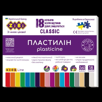 Пластилин ZiBi ZB-6235 18 цветов