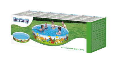 Надувний басейн Bestway Динозаврики 244 x 46 см (6942138950670)