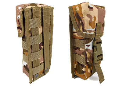 Подсумок под два магазина АК одинарный закрытый Multicam Arid (MOLLE, подсумок на разгрузку, жилет, РПС)