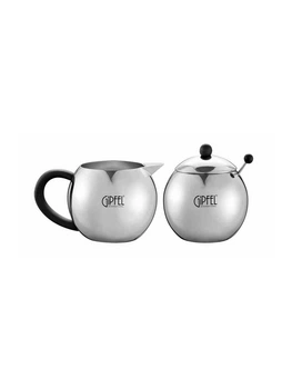 Набор сахарница и молочник Gipfel Oreole GP-9833 3 предмета серебристый