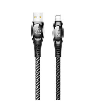 Кабель Usams Lightning Digital Display US-SJ368 U36 |1.2M, 2A| red