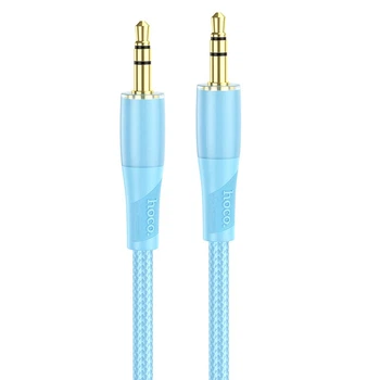 Кабель HOCO UPA25 Transparent Discovery Edition AUX audio cable, 1M, blue