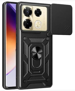 Чехол Camshield c кольцом-подставкой на Infinix Note 40 Pro (black)