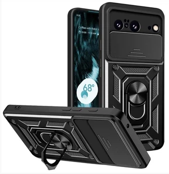 Чехол Camshield c кольцом-подставкой на Google Pixel 8A (black)