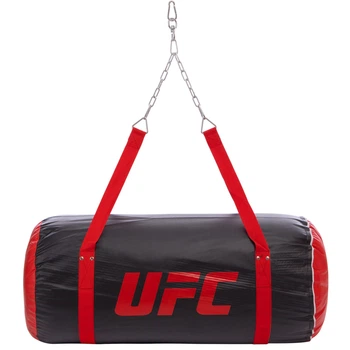 Мішок боксерський Апперкотний PVC h-90см UFC PRO (наповнювач-білизна х-б, d-46см, вага-25кг, чорний) (UHK-75101)