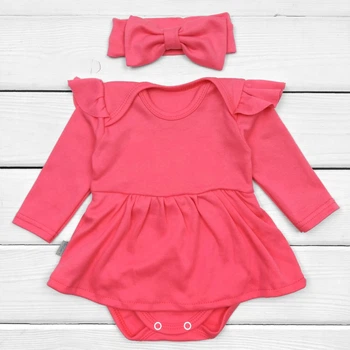 Боді Dexter`s-сукня з довгим рукавом coral 86 см коралловый